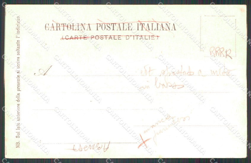 Bari Ruvo di Puglia 93º Regg Fanteria III Battaglione ABRASA cartolina QT7702 – retro