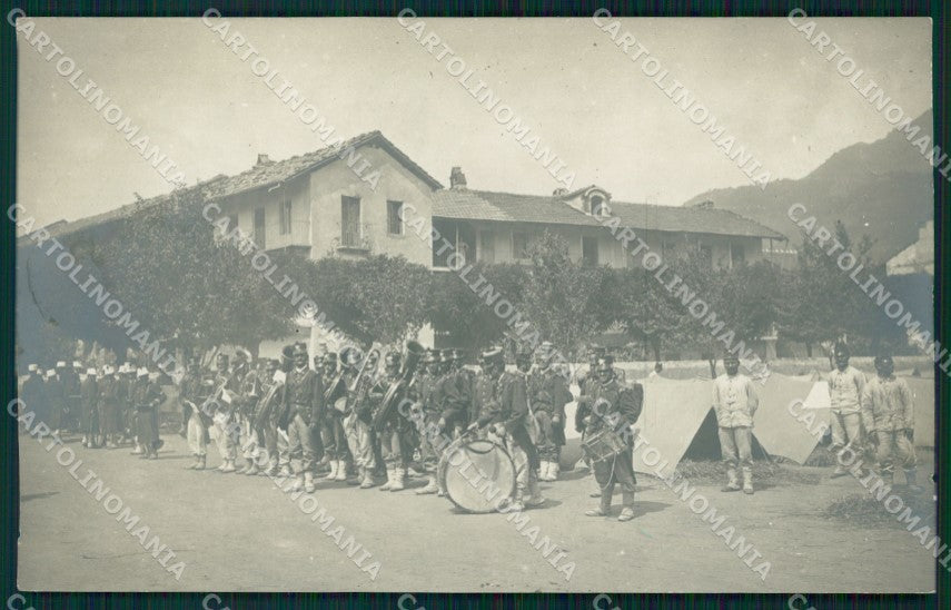 Savona Finale Ligure Finalborgo ? 60º Regg Fanteria Banda Foto cartolina QT7711 – fronte