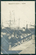 Cagliari città Nave Matilde Savoia Umberto I Foto cartolina QT7725 – fronte