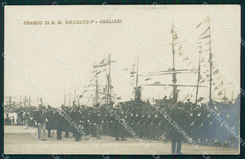 Cagliari città Savoia Umberto I Foto cartolina QT7727 – fronte