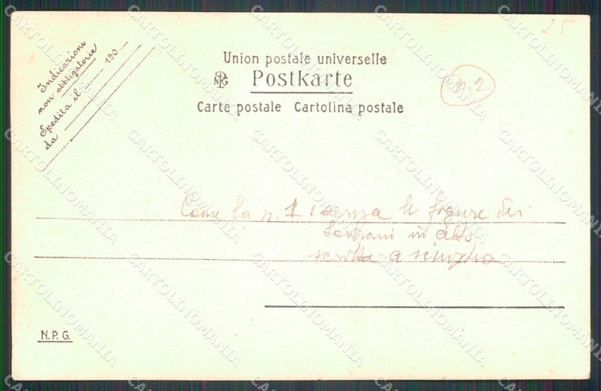 Cagliari città Savoia Umberto I Foto cartolina QT7727 – retro