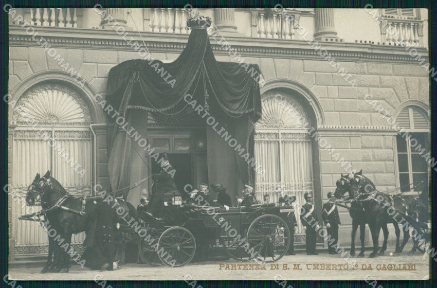 Cagliari città Savoia Umberto I Foto cartolina QT7728 – fronte