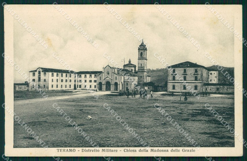 Teramo città Madonna delle Grazie Distretto Militare cartolina QT7737 – fronte
