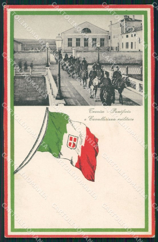 Treviso città Panificio Militari Cavalleria cartolina QT7743 – fronte