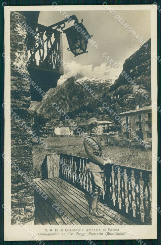 Torino Valli di Lanzo Savoia 92º Regg Fanteria Basilicata Foto cartolina QT7745 – fronte