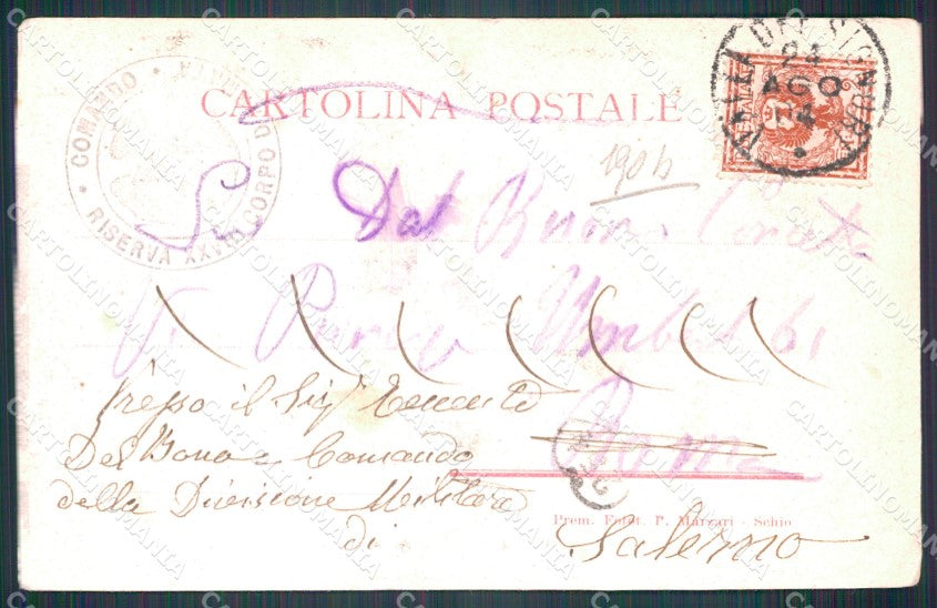 Vicenza Valle del Leogra Bracciovalle I Reggimento Fanteria cartolina QT7749 – retro