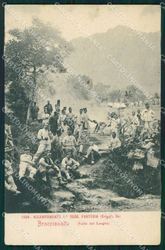 Vicenza Valle del Leogra Bracciovalle I Reggimento Fanteria cartolina QT7751 – fronte