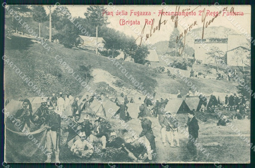 Vicenza Pian della Fugazza II Reggimento Fanteria Brigata Re cartolina QT7760 – fronte