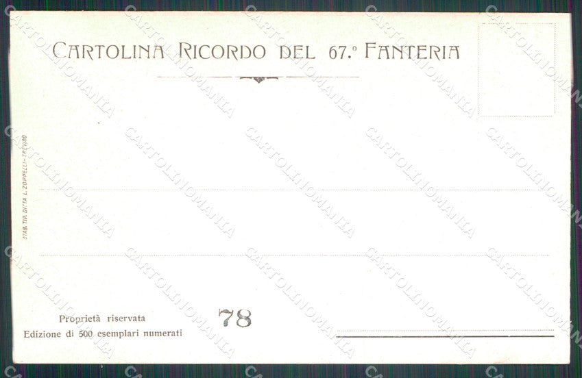 Treviso Maserada Valore Civile 67º Reggimento Fanteria Foto cartolina QT7769 – retro