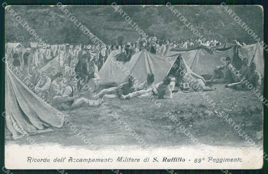 Bologna San Ruffillo 69º Reggimento Fanteria Militari cartolina QT7774 – fronte