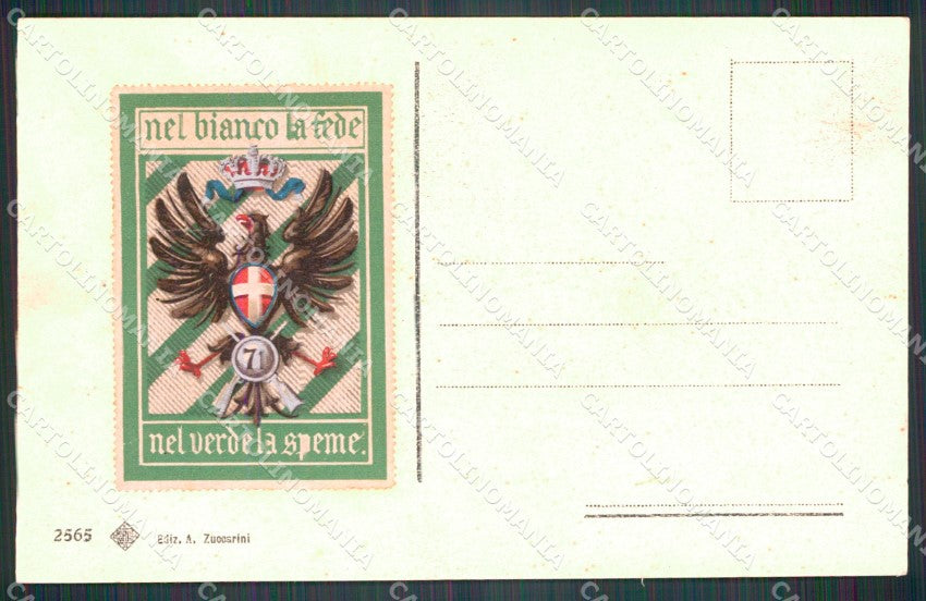 Perugia Gualdo Tadino Rocca Militari Fanteria cartolina QT7776 – retro