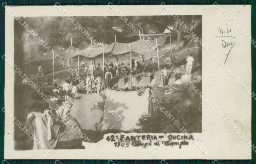 Sassari Tempio Pausania 42º Reggimento Fanteria Militari Foto cartolina QT7803 – fronte