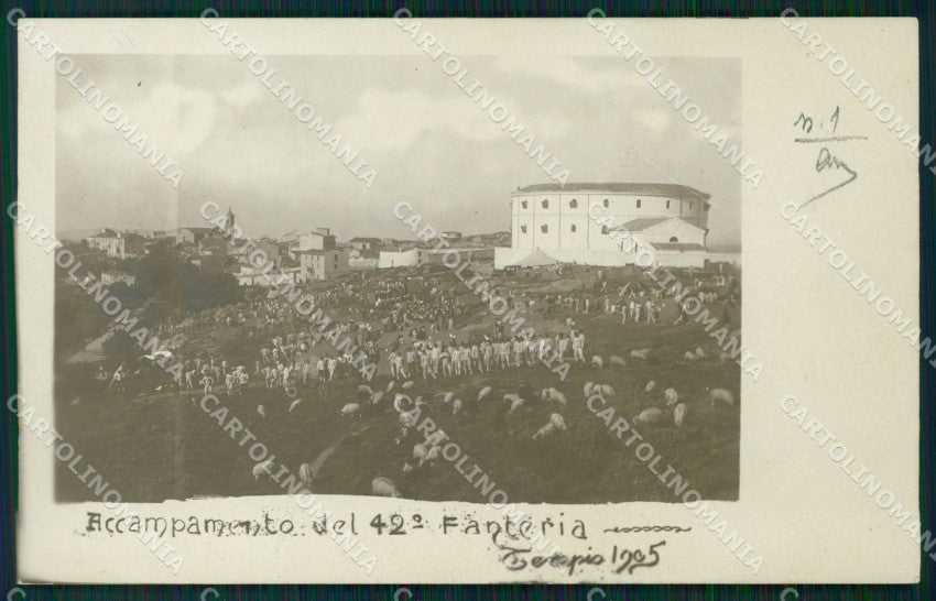 Sassari Tempio Pausania 42º Reggimento Fanteria Militari Foto cartolina QT7805 – fronte
