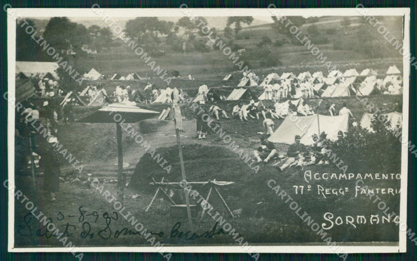 Como Sormano 77º Reggimento Fanteria Militari Vallassina Foto cartolina QT7816 – fronte