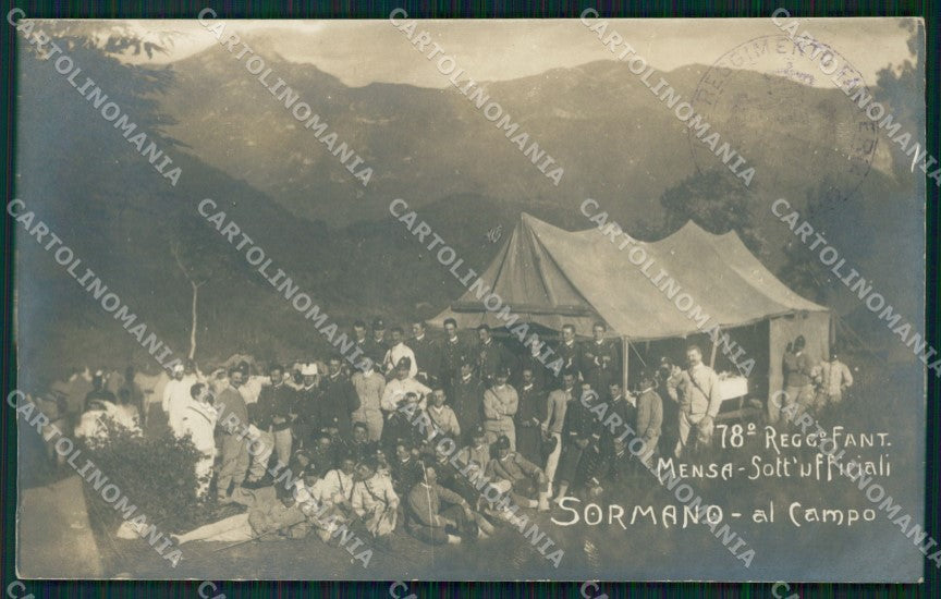 Como Sormano 78º Reggimento Fanteria Militari Vallassina Foto cartolina QT7820 – fronte