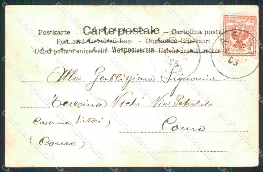 Como Asso ? Banda Musicale Fanteria Militari Foto cartolina QT7822 – retro