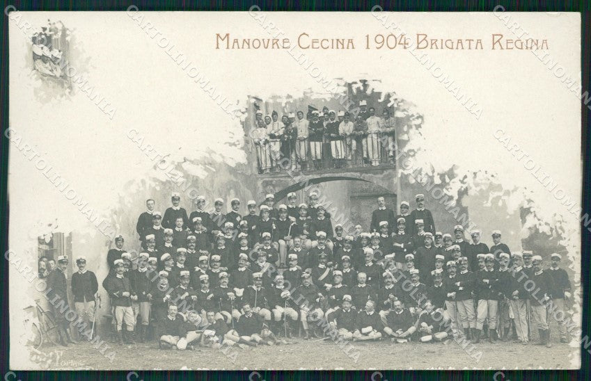 Livorno Cecina Fanteria Brigata Regina Foto cartolina QT7827 – fronte