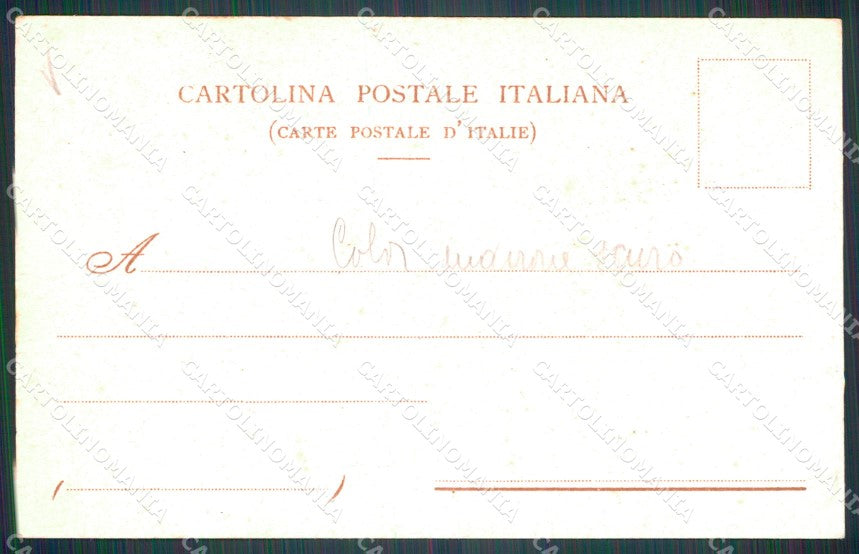 Pistoia città Festa Fanteria Militari Lottatori cartolina QT7828 – retro