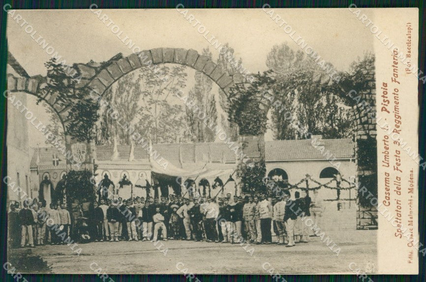 Pistoia città III Regg Fanteria Militari Caserma Umberto I cartolina QT7831 – fronte