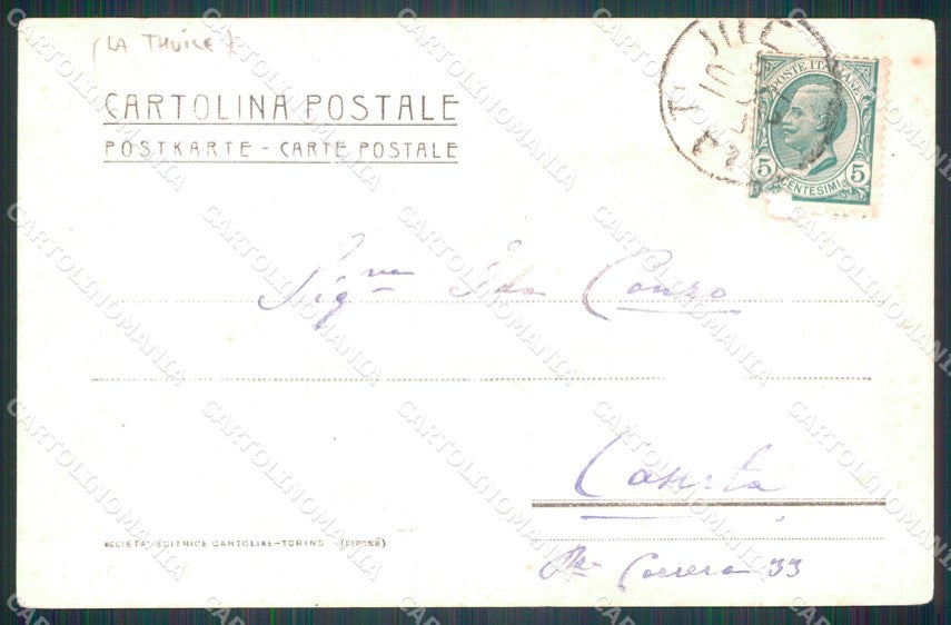 Aosta La Thuile Artiglieria Alpini Militari cartolina QT7833 – retro