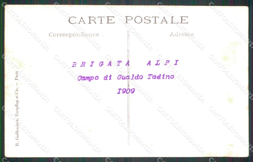 Perugia Gualdo Tadino Brigata Alpi Militari Fanteria Foto cartolina QT7835 – retro