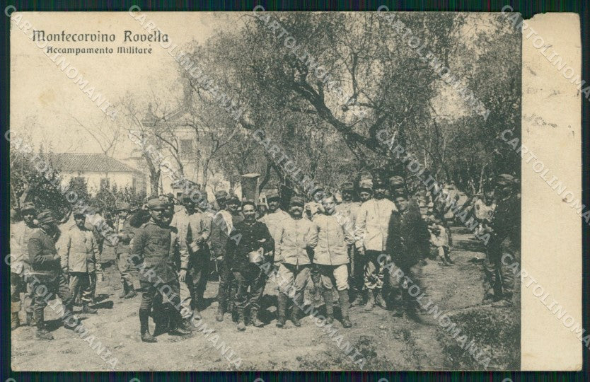 Salerno Montecorvino Rovella Accampamento Militare ABRASA cartolina QT7864 – fronte