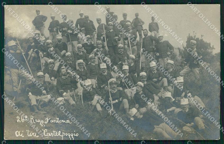 Massa Carrara Castelpoggio 26º Regg Fanteria Militari Foto cartolina QT7879 – fronte