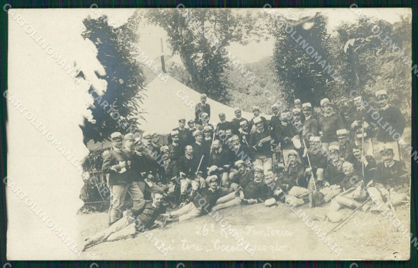 Massa Carrara Castelpoggio 26º Regg Fanteria Militari Foto cartolina QT7880 – fronte