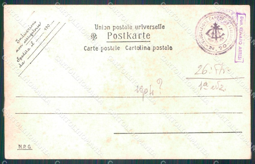 Massa Carrara Castelpoggio 26º Regg Fanteria Militari Foto cartolina QT7880 – retro