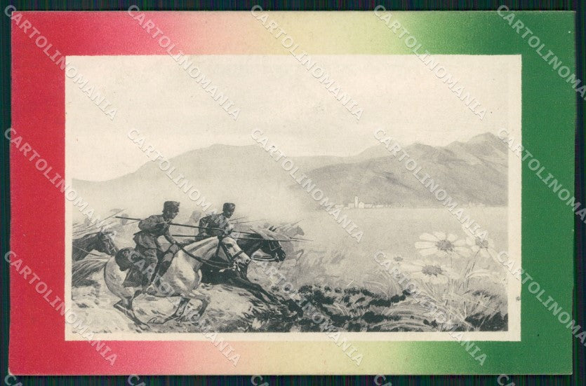 Militari Cavalleria Propaganda Zoncada cartolina QT7923 – fronte