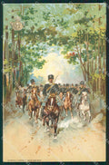 Militari 12º Reggimento Cavalleria di Saluzzo cartolina QT7958 – fronte