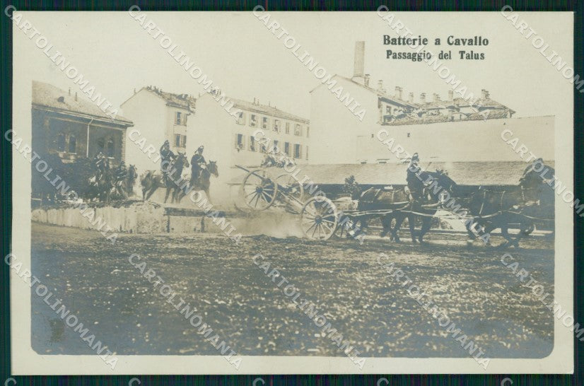 Militari Reggimento Artiglieria a Cavallo Milano Caserma Foto cartolina QT7985 – fronte