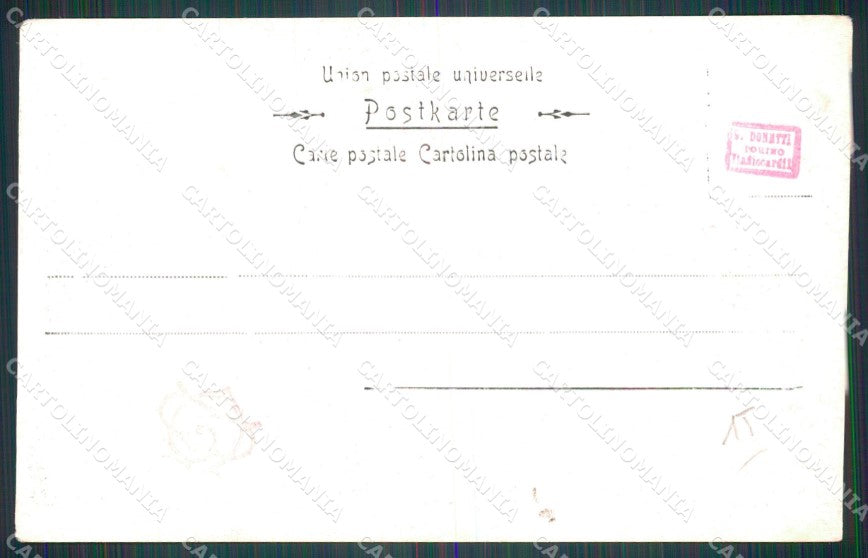 Militari 19º Reggimento Cavalleggeri Guide Banda Musicale cartolina QT7992 – retro