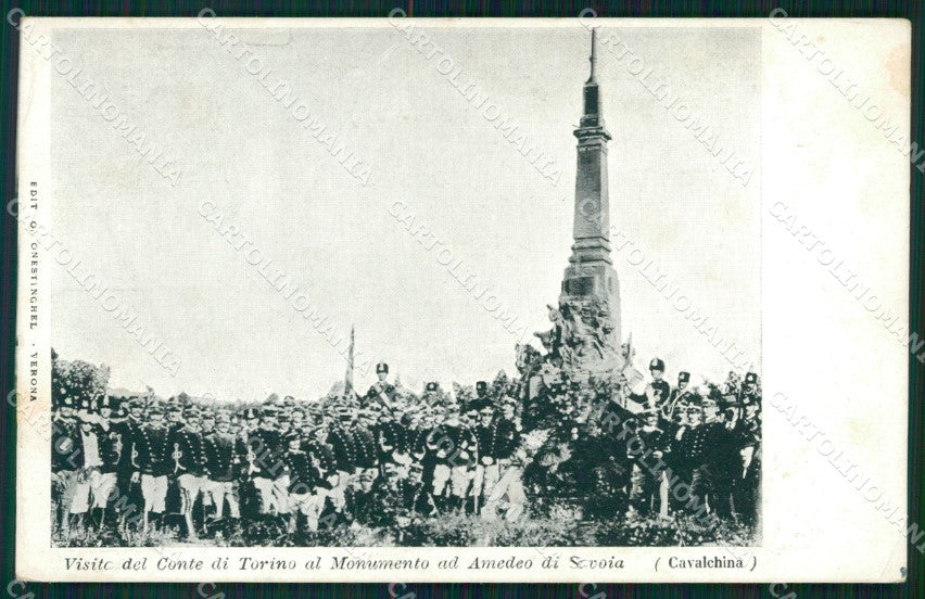 Verona Cavalchina Militari Monumento Savoia cartolina QT7994 – fronte