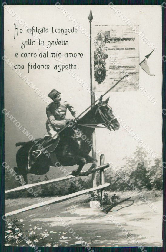 Militari Cavalleria Foto cartolina QT8011 – fronte