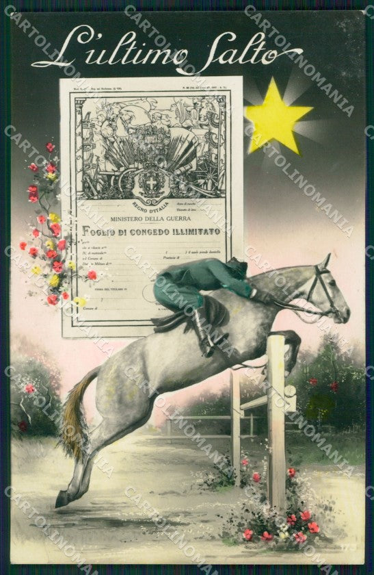 Militari Cavalleria Foto cartolina QT8016 – fronte