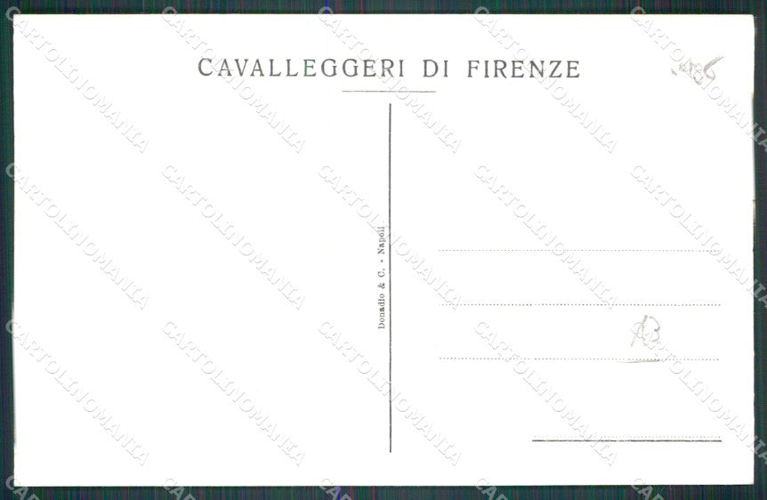 Militari Cavalleggeri di Firenze Uniforme cartolina QT8023 – retro