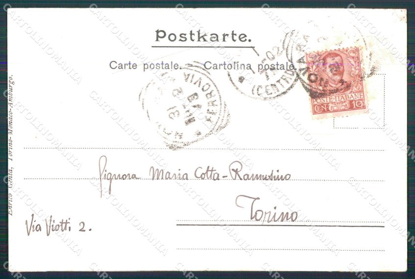 Art Nouveau Angelo Bevilacqua cartolina QT8039 – retro