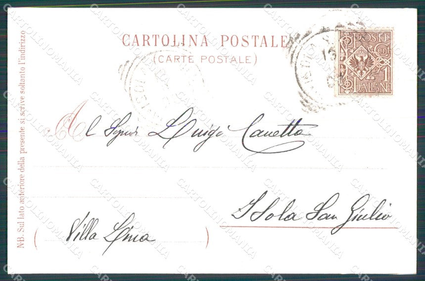 Ragusa Modica Alluvione 1902 Teatro Lirico Milano cartolina QT8042 – retro