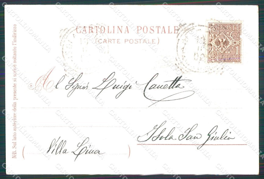 Ragusa Modica Alluvione 1902 Teatro Lirico Milano cartolina QT8044 – retro
