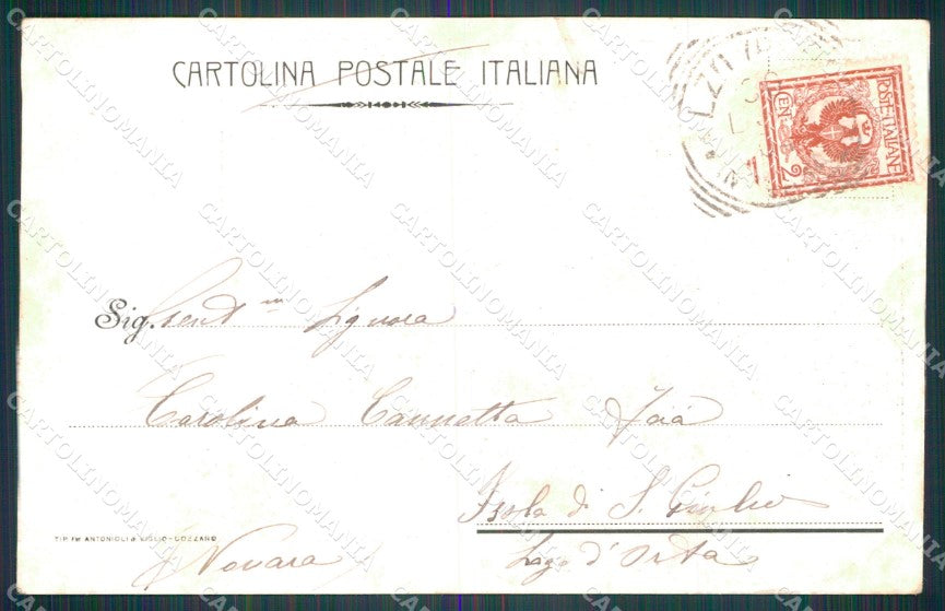 Verbania Madonna Sasso Lago Orta Boleto 86º Reg Fanteria cartolina QT8046 – retro