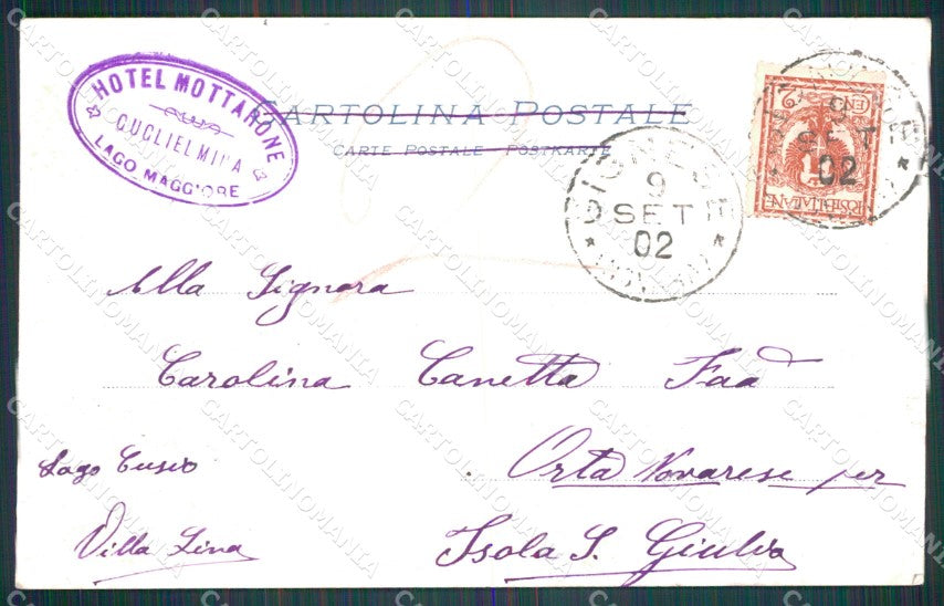 Verbania Stresa Mottarone Comitato per la Croce Monumentale cartolina QT8048 – retro
