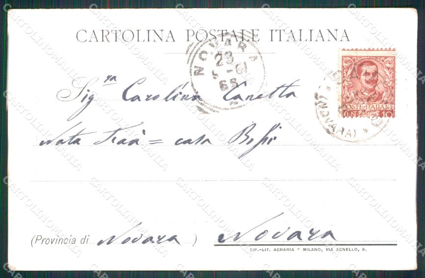 Varese città Esposizione 1901 cartolina QT8051 – retro