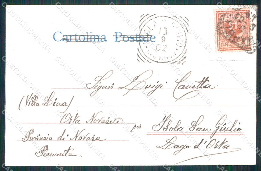 Napoli Capri Punta Tragana III Congresso Albergatori 1902 cartolina QT8055 – retro