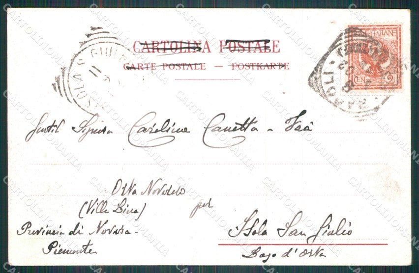 Napoli Posillipo Scavi III Congresso Albergatori 1902 cartolina QT8057 – retro