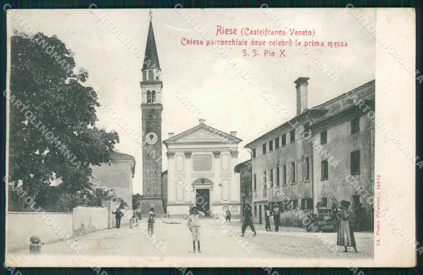 Treviso Castelfranco Veneto Riese Pio X cartolina QT8072 – fronte