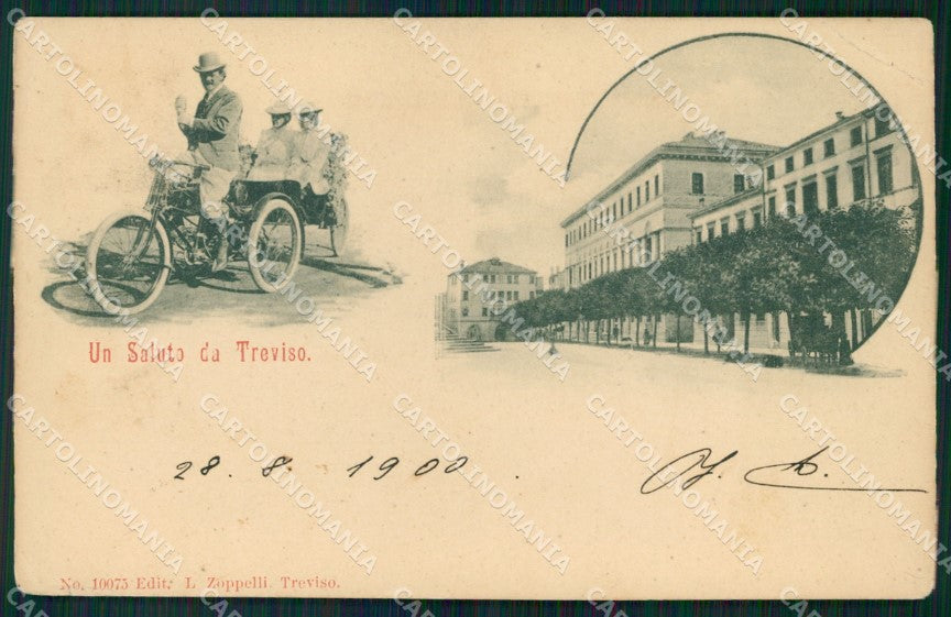 Treviso città Saluti da PIEGHINE cartolina QT8098 – fronte