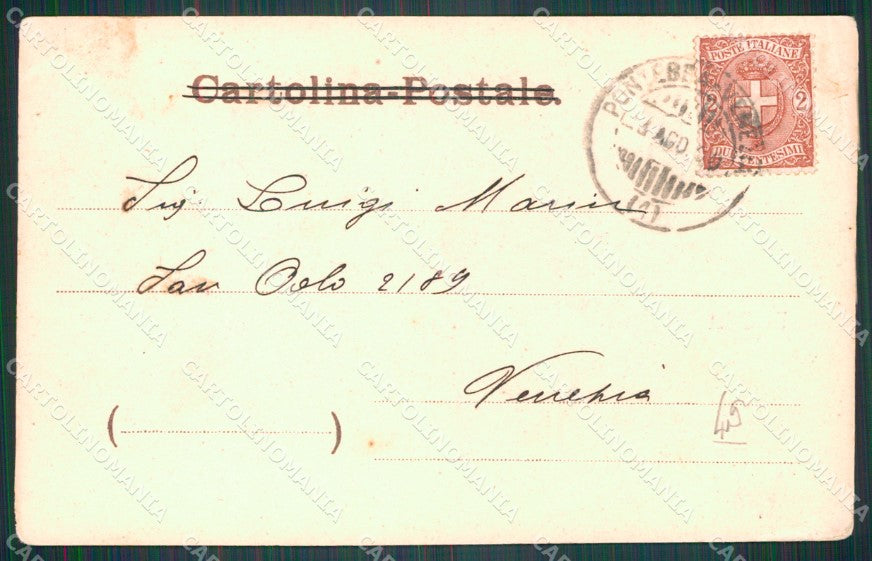 Treviso città Saluti da PIEGHINE cartolina QT8098 – retro