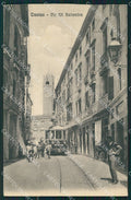 Treviso città Via XX Settembre Tram RIFILATA cartolina QT8103 – fronte