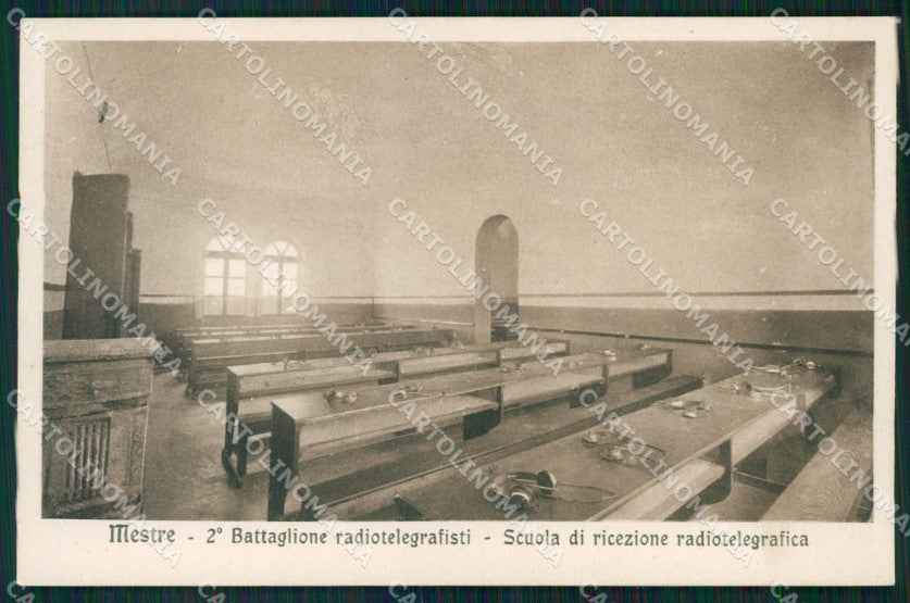 Venezia Mestre Militari II Battaglione Radiotelegrafisti cartolina QT8129 – fronte